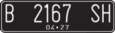 License plate of Indonesia, Regular plates