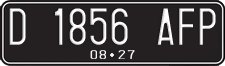 License plate of Indonesia, Regular plates