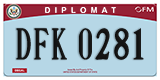 Federal license plates, Diplomatic