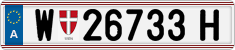 License plate of Austria, Regular plates