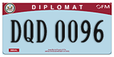 Federal license plates, Diplomatic