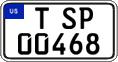 Federal license plates, US Army in Germany (temporary)