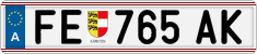 License plate of Austria, Regular plates