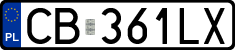 License plates of Poland, Regular car plates