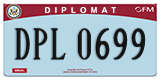 Federal license plates, Diplomatic