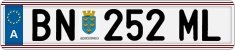 License plate of Austria, Regular plates