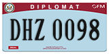 Federal license plates, Diplomatic