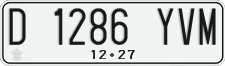 License plate of Indonesia, Regular plates