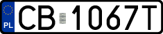 License plates of Poland, Regular car plates