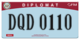 Federal license plates, Diplomatic