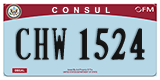 Federal license plates, Diplomatic