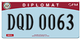 Federal license plates, Diplomatic