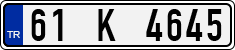 License plate of Turkey, Regular plates