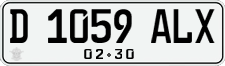 License plate of Indonesia, Regular plates