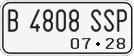 License plate of Indonesia, Motorcycles