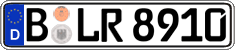 German license plate, Regular plates