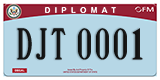Federal license plates, Diplomatic
