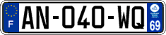 French license plate, SIV (ordinary)