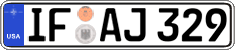 Federal license plates, US Army in Germany