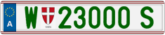 License plate of Austria, Regular plates