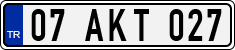 License plate of Turkey, Regular plates