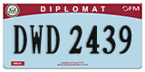 Federal license plates, Diplomatic