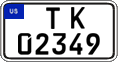 Federal license plates, US Army in Germany (temporary)