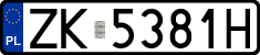 License plates of Poland, Regular car plates