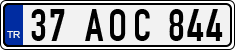 License plate of Turkey, Regular plates