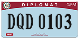 Federal license plates, Diplomatic