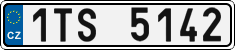 License plate of the Czech Republic, Cars (2001)