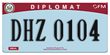 Federal license plates, Diplomatic