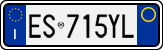 License plate of Italy, Cars (1994 year series)