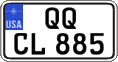 Federal license plates, US Army in Germany