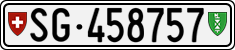 License plate of Switzerland, Cars