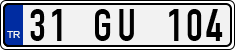 License plate of Turkey, Regular plates