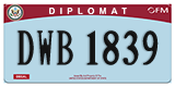 Federal license plates, Diplomatic