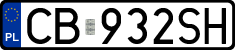 License plates of Poland, Regular car plates