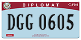 Federal license plates, Diplomatic