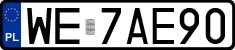 License plates of Poland, Regular car plates