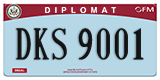 Federal license plates, Diplomatic