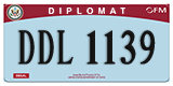 Federal license plates, Diplomatic
