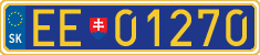 License plate of Slovakia, Diplomatic