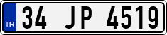License plate of Turkey, Regular plates
