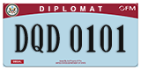 Federal license plates, Diplomatic