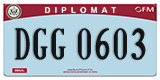 Federal license plates, Diplomatic