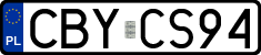 License plates of Poland, Regular car plates