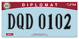 Federal license plates, Diplomatic