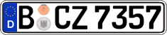 German license plate, Regular plates