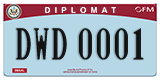 Federal license plates, Diplomatic